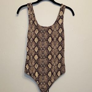 Snake Skin Pattern Bodysuit